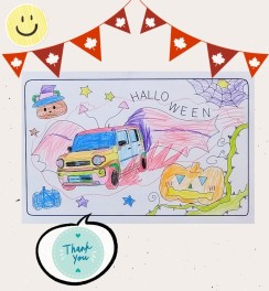 ハロウィンぬり絵コンテスト受賞作品発表！